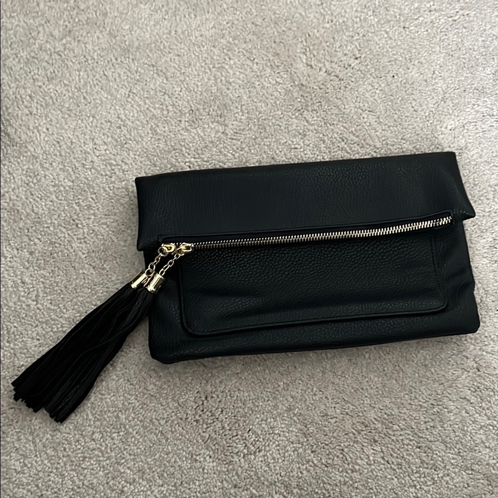 Black Clutch with Tassel